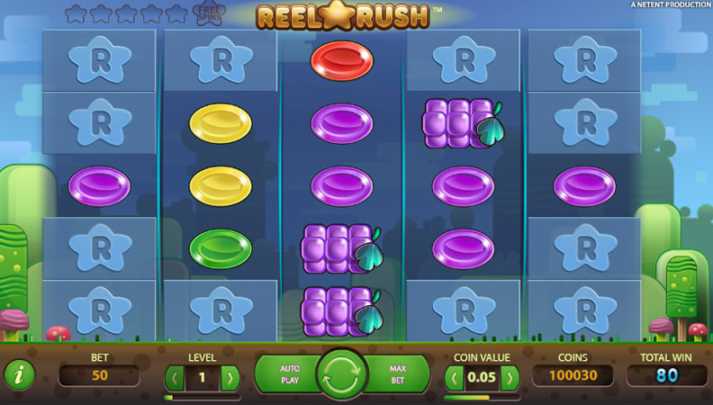 Het Reel Rush demo spel.