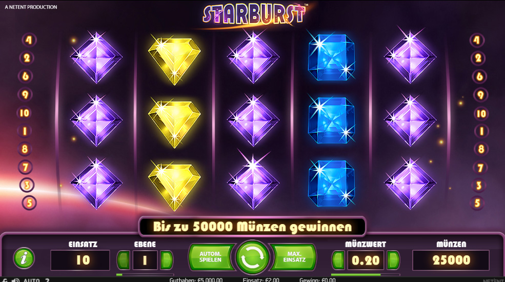 Het Starburst demo spel.